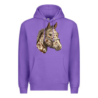 Purple appaloosa horse Premium Hoodie - LillyAllenDesigns