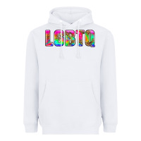 White lgbtq Heavyweight Hoodie - HRA Design Shop