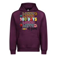 Mauve Wine 100 days of school Urban Hoodie - MaliasSmallBusiness