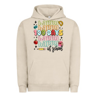 Pigment French Oak 100 days of school Urban Hoodie - MaliasSmallBusiness