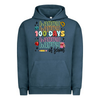 Pigment Midnight Navy 100 days of school Urban Hoodie - MaliasSmallBusiness