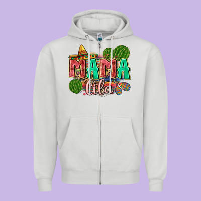 Mama Cita Zipper Hoodie Designed By Zillion Design Studio