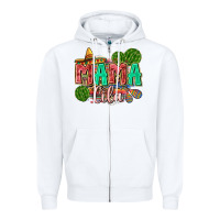 White mama cita Zipper Hoodie - Zillion Design Studio