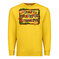 Lemon crazy grateful and thankful Premium Sweatshirt - AdoDesignShop