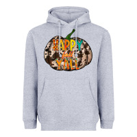 Heather Grey happy fall yall Heavyweight Hoodie - RacoonDesign