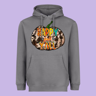Happy Fall Yall Heavyweight Hoodie Designed By Racoondesign