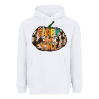 White happy fall yall Heavyweight Hoodie - RacoonDesign