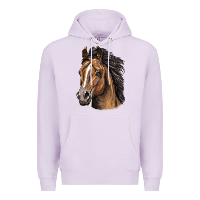 Quarter Horse Portrait Premium Hoodie by LillyAllenDesigns | Teevron