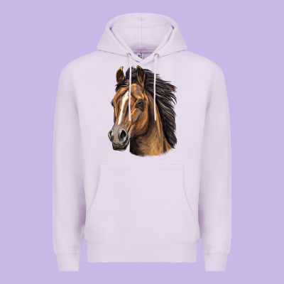 Quarter Horse Portrait Premium Hoodie Designed By Lillyallendesigns