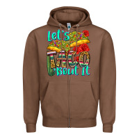 Chestnut let's taco bout it Zipper Hoodie - Zillion Design Studio