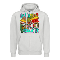 Dove Grey let's taco bout it Zipper Hoodie - Zillion Design Studio