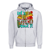 Heather Grey let's taco bout it Zipper Hoodie - Zillion Design Studio
