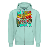 Seafoam let's taco bout it Zipper Hoodie - Zillion Design Studio