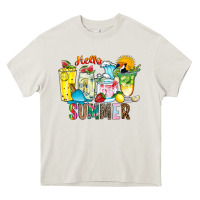 Cream hello summer drink Heavy Core Tee - CowhideDigitalArt
