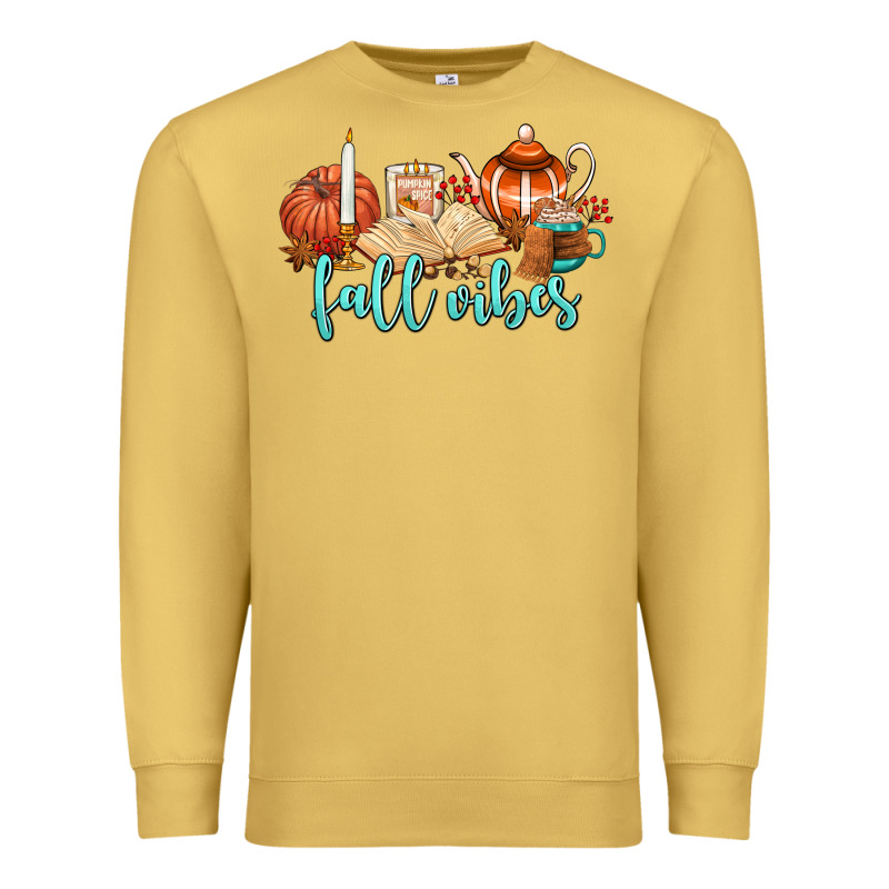 Fall Vibes Premium Sweatshirt by AdoDesignShop | Teevron