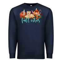 Navy fall vibes Premium Sweatshirt - AdoDesignShop