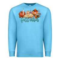 Ocean Blue fall vibes Premium Sweatshirt - AdoDesignShop