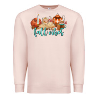 Pale Pink fall vibes Premium Sweatshirt - AdoDesignShop