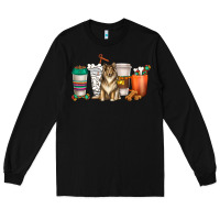 Black collie dog coffee cups Long Sleeve Tee - texasbilliewilder