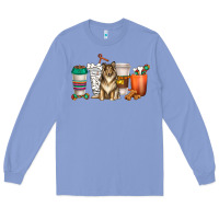 Colony Blue collie dog coffee cups Long Sleeve Tee - texasbilliewilder