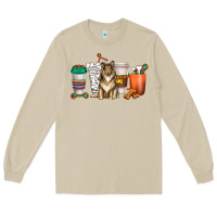 Mushroom collie dog coffee cups Long Sleeve Tee - texasbilliewilder