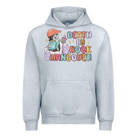 Heather Grey death by book hangover Urban Hoodie - MaliasSmallBusiness