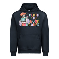 Navy death by book hangover Urban Hoodie - MaliasSmallBusiness