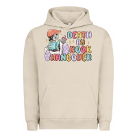 Pigment French Oak death by book hangover Urban Hoodie - MaliasSmallBusiness