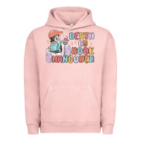 Pigment Salmon death by book hangover Urban Hoodie - MaliasSmallBusiness