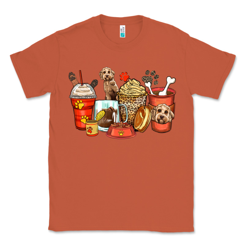 Labradoodle Coffee Cups Classic Tee by Zillion Design Studio | Teevron