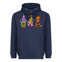 Navy happy halloween gnomes black Heavyweight Hoodie - RacoonDesign
