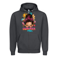 Smoke summer vibes messy bun tbw Zipper Hoodie - texasbilliewilder