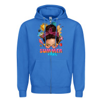 True Royal summer vibes messy bun tbw Zipper Hoodie - texasbilliewilder