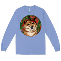 Shiba Inu Christmas Long Sleeve Tee | Teevron