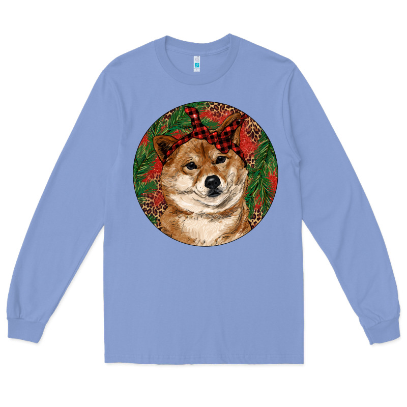 Shiba Inu Christmas Long Sleeve Tee by RanaPortraitStore | Teevron