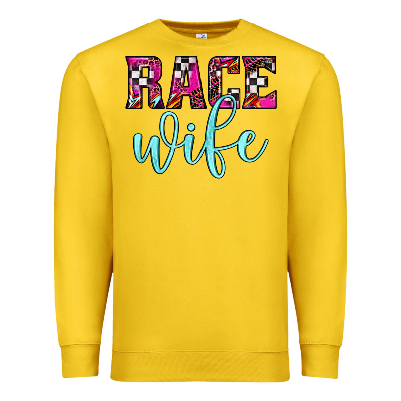 Race Wife Premium Sweatshirt by JahusDesignShop | Teevron