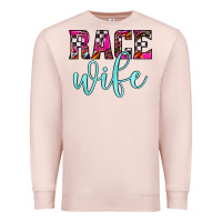 Pale Pink race wife Premium Sweatshirt - JahusDesignShop