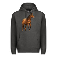 Charcoal Heather Quarter Horse Premium Hoodie - LillyAllenDesigns