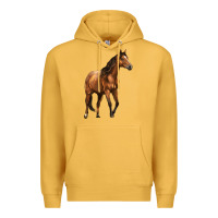 Mustard Quarter Horse Premium Hoodie - LillyAllenDesigns