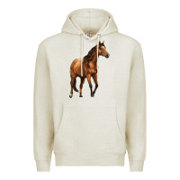 Oatmeal Heather Quarter Horse Premium Hoodie - LillyAllenDesigns
