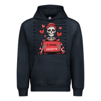 Navy i steal hearts skeleton valentine's day Urban Hoodie - MaliasSmallBusiness