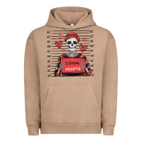 Pigment Burro i steal hearts skeleton valentine's day Urban Hoodie - MaliasSmallBusiness
