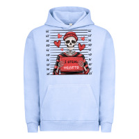 Pigment Grape Ice i steal hearts skeleton valentine's day Urban Hoodie - MaliasSmallBusiness