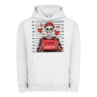 Pigment Lunar Rock i steal hearts skeleton valentine's day Urban Hoodie - MaliasSmallBusiness
