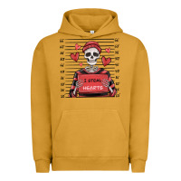 Pigment Peanut Butter i steal hearts skeleton valentine's day Urban Hoodie - MaliasSmallBusiness