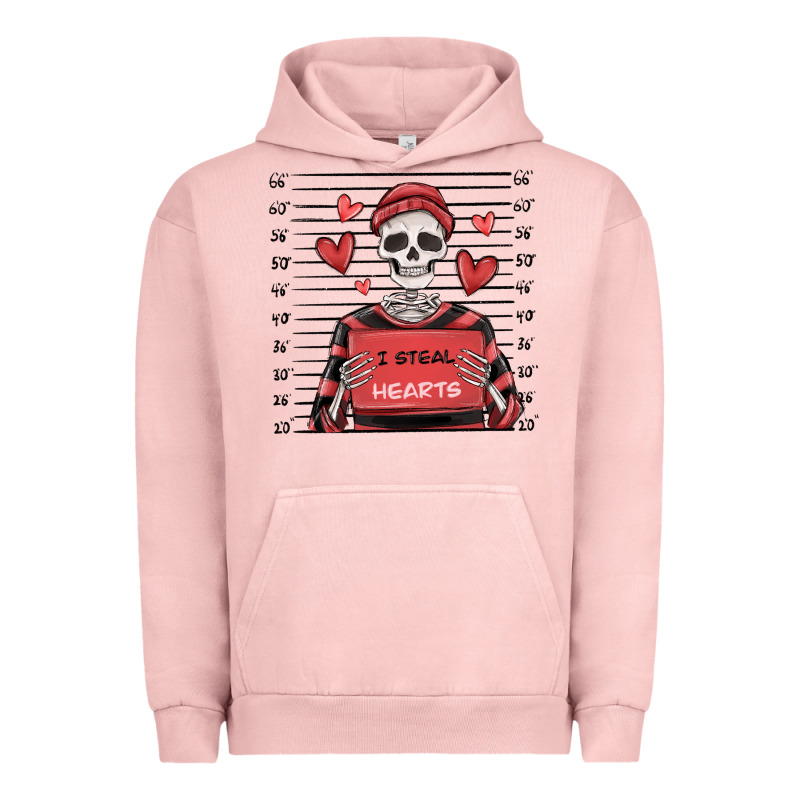 I Steal Hearts Skeleton Valentine's Day Urban Hoodie by MaliasSmallBusiness | Teevron