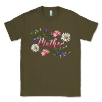 Army Green floral mother Classic Tee - RanaPortraitStore