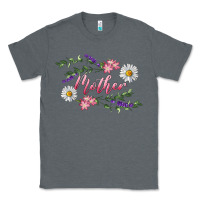 Charcoal Heather floral mother Classic Tee - RanaPortraitStore