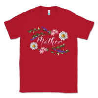 Red floral mother Classic Tee - RanaPortraitStore
