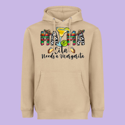 Mama Cita Needs A Margarita Heavyweight Hoodie Designed By Cowhidedigitalart